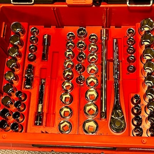 1/2 Drive Socket Organizer for Milwaukee 2 and 3 Drawer Packout