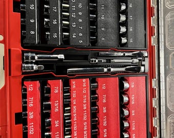 Socket Organizer for Milwaukee Packout Holds 92 Sockets