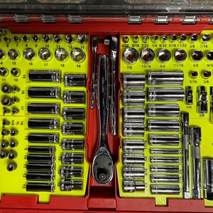 Olsa Tools 12 Piece Wrench Organizer, Magnetic Wrench Holder, Wrench Rack, Stubby Tool Tray, Professional Quality Tools Organizer, Wall Mounted Wrench  Storage, Fits SAE & Metric Wrenches
