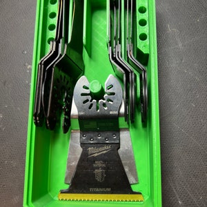 Oscillating saw blade holder designed to fit inside Festool 3 drawer systainer TOOLS NOT INCLUDED