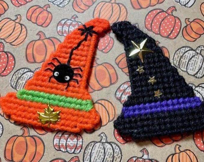 Halloween Magnet - Jack O Lantern in Plastic Canvas - Etsy