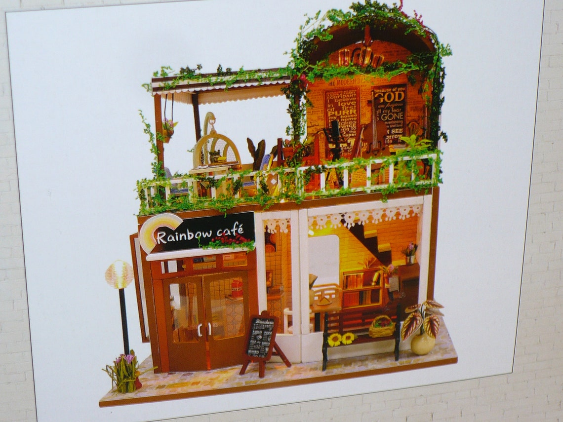 Mayberry Street Miniatures RAINBOW CAFE Dollhouse Miniature Etsy