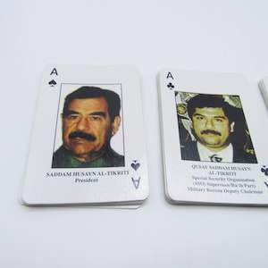 limited edition 52 most wanted playing cards Vintage Poker Playing Cards 52 Most Wanted Terrorists-deck of Playing Cards  W/ Photos-unopened NOS (new Old Stock)