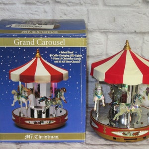 Mr. Christmas Grand Carousel Original Box