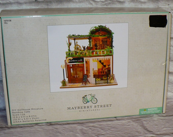 Mayberry Street Miniatures RAINBOW CAFE Dollhouse Miniature Kit 124