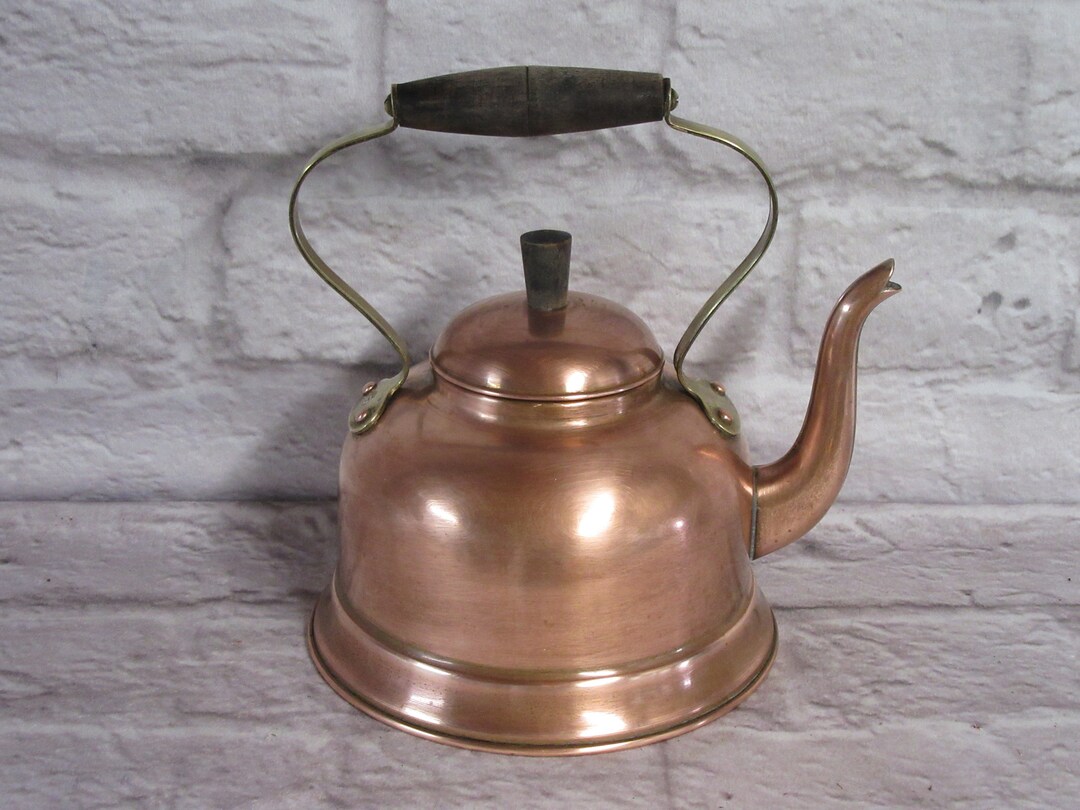 Vintage Douro Copper Brass Tea Kettle Made in Portugal Rare Etsy