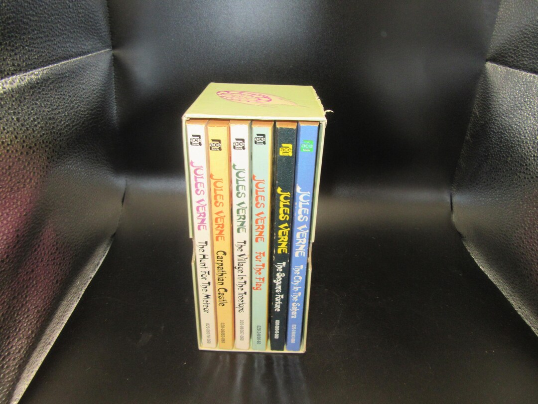 Fitzroy Box Vintage Jules Verne Fitzroy Edition Box Set, 1960s Ace Books Sci-fi ...