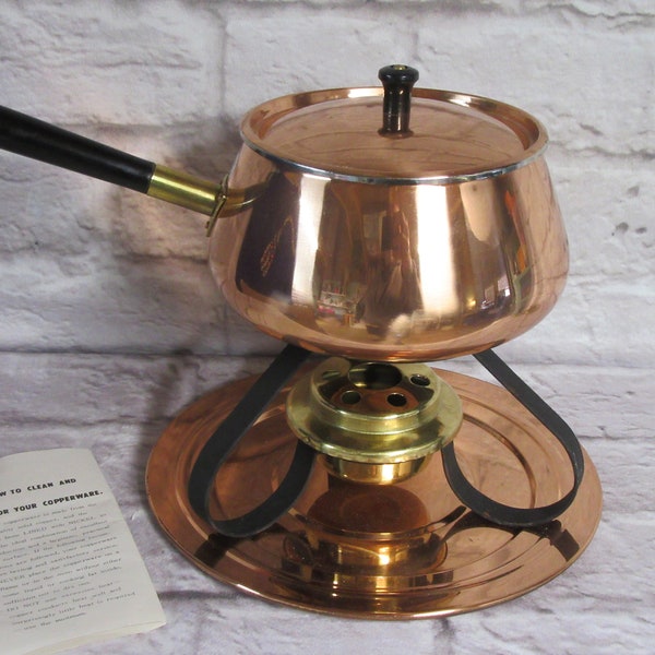 Copper Fondue Pot Etsy