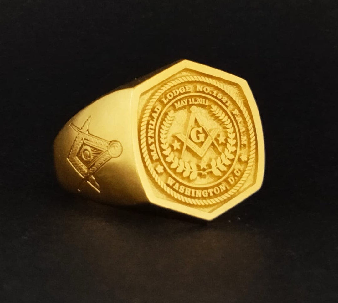 Freemason Ring, Mason Rings, Free Mason Ring, Mens Masonic Rings