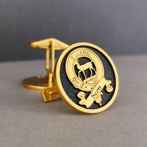 Personalized Family Crest Cufflinks: Custom Logo Silver Groomsmen Gift