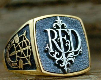 Monogramm Siegelring für Männer und Frauen