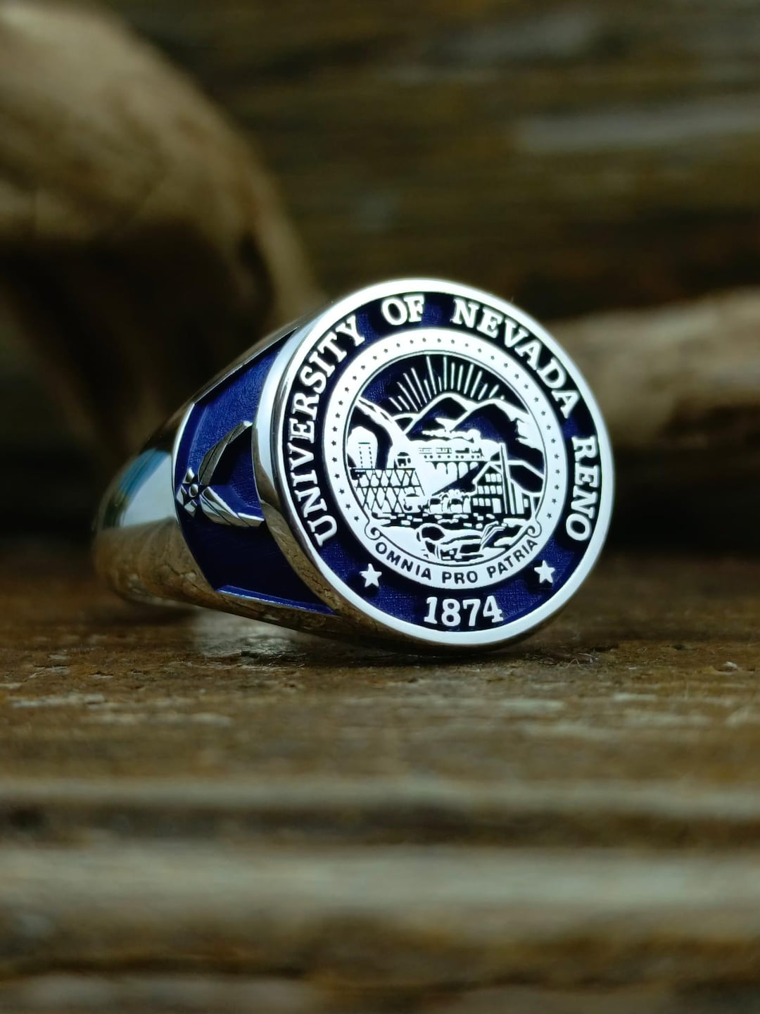 Man Grad Rings Personalized College Jewelry, Graduation Ring Gift, Personalized Class ...
