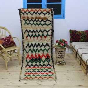 Vintage small carpet - Classical Melting Rug, Irregular Carpet, Trending New Melting Decor, Acid Wave Mat, Moroccan Rug - 2x6
