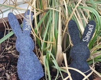 Felt egg warmer with rabbit design – stylish, functional and customizable, approx. 23 cm high