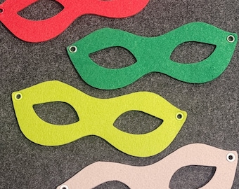 Mask - Carnival mask - Universal felt mask for your individual costume! Pack of 2 including color choice or 3-pack surprise package