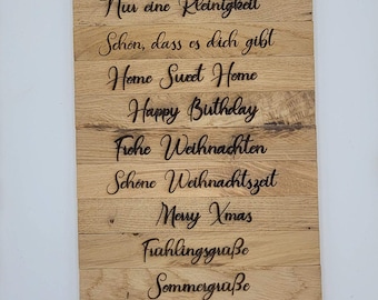 Engraved wooden blocks - Wooden packaging for candles - Individually designed - Candle packaging for taper candles - Wooden gift packaging - Pendant