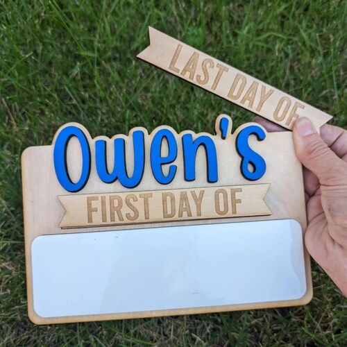 First & Last Day Interchangeable Sign, Back to School, First Day of School Sign, Last Day of School Sign, Reusable First Day of School Sign