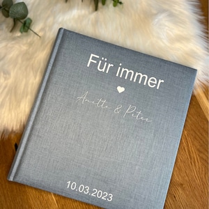 Fotoalbum aus Leinen „Für Immer“ 100 Seiten