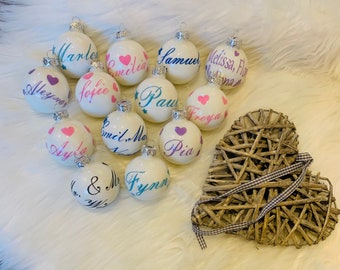 Personalisierte Weihnachtskugel/ Tannenbaumschmuck