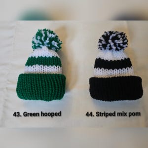Football / rugby colours Christmas Santa knitted bobble hat chocolate orange covers - stocking fillers - secret Santa image 11