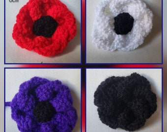 Handmade poppy flowers / Remembrance Day / Poppy broach