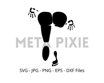 Body Paint Booty Naughty SVG - PNG - JPG -  Digital Download - Cut File
