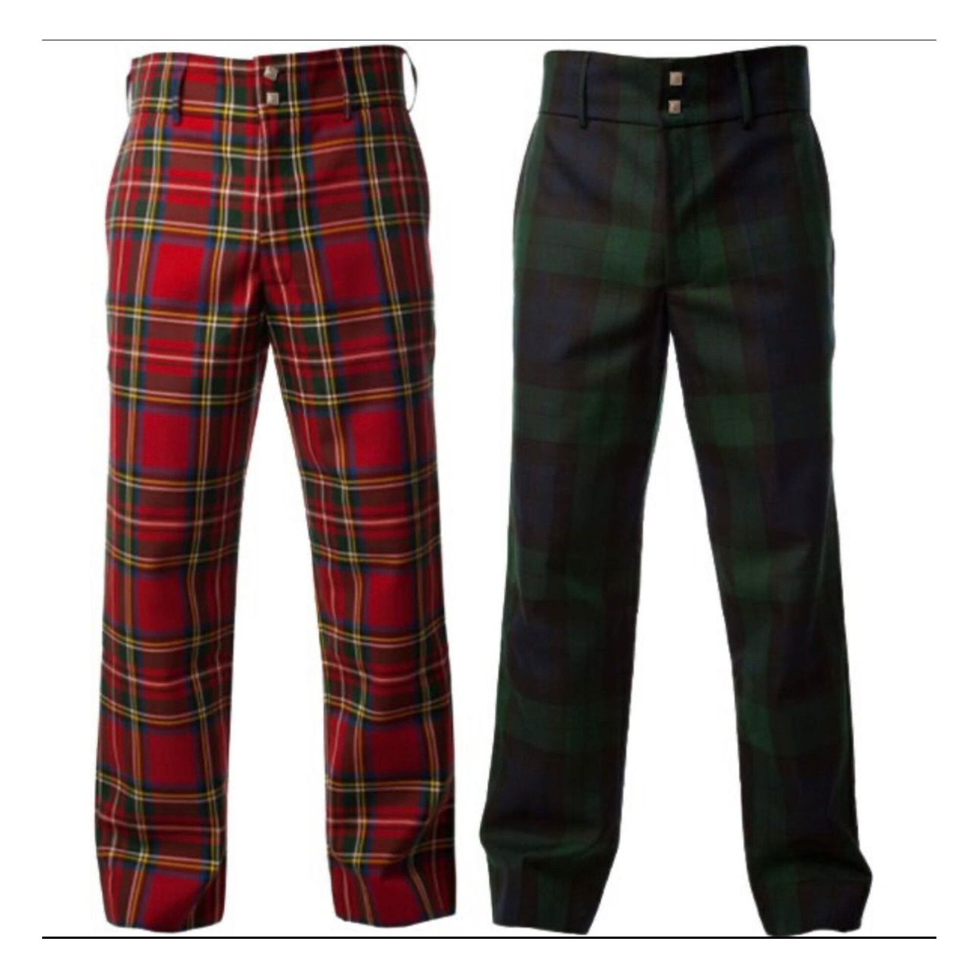 Buy Tartan Pants Gents Scottish Black Watch Tartan Casual Trousers