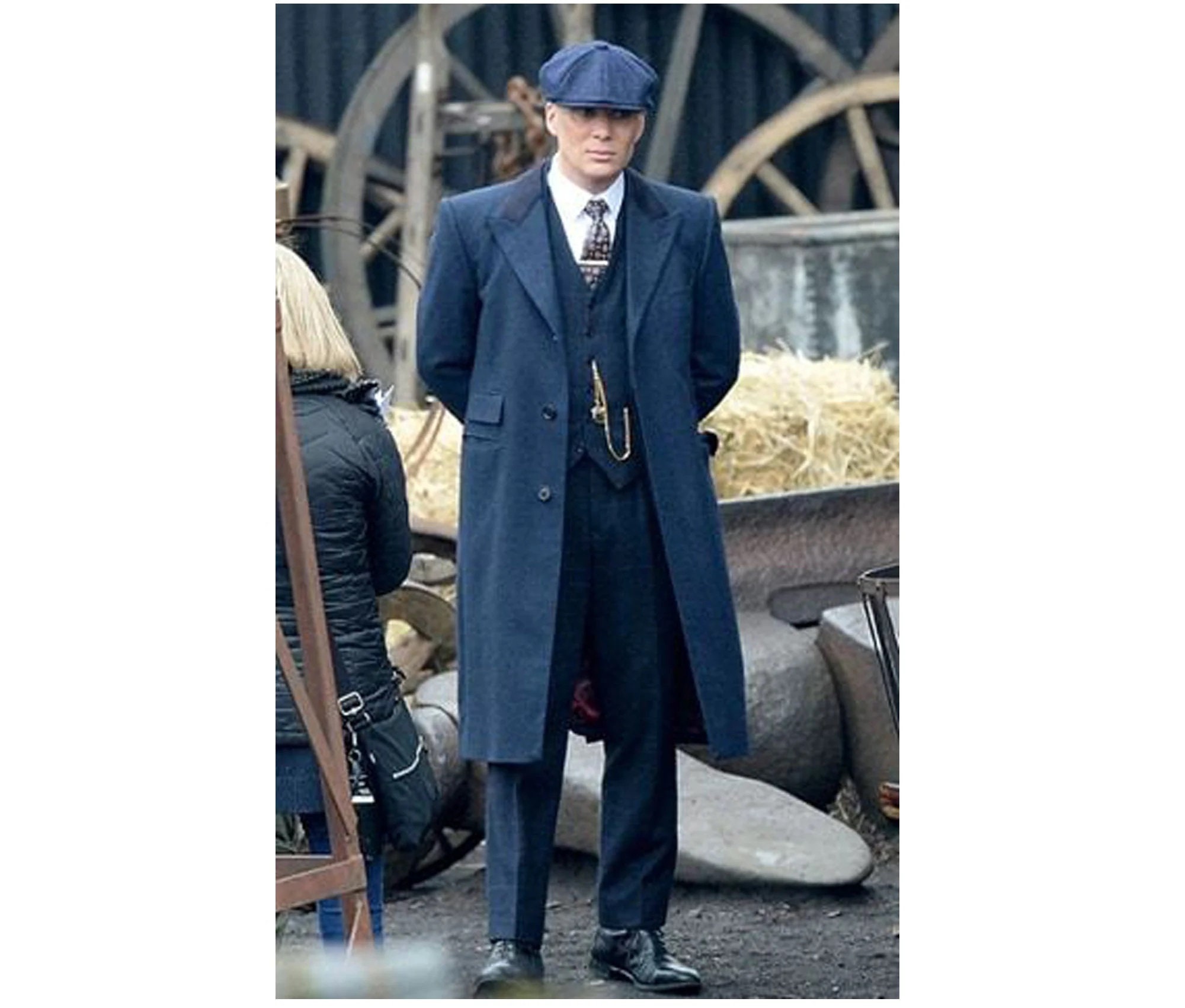 Handmade Peaky Blinders Blue Wool Overcoat Thomas Shelby -  Portugal