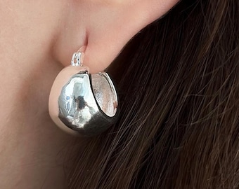 Boucles D'oreilles Boule En Argent 925 - 0,6 Cm, Fermoir Pression, Bijou Quotidien élégant