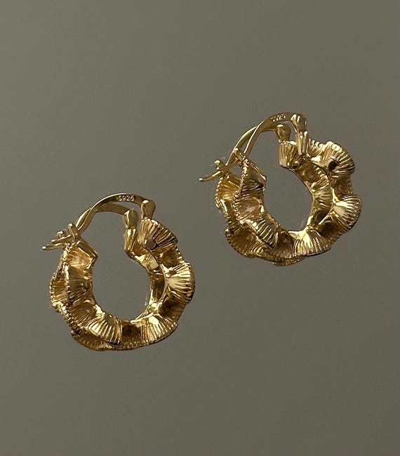 Boucles D'oreilles Vintage En Plaqué Argenté - Occasion (déjà Portées) - Jolies Puces