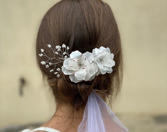 floral wedding Hair comb