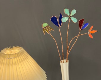 Stain glass flowers, sun catcher, mom day’s gift