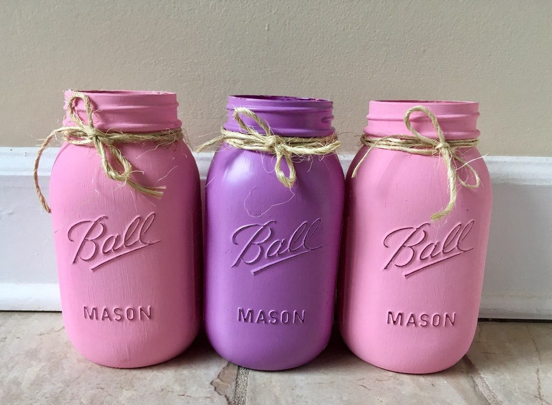 Mason Jar Centerpiece Mason Jar Bathroom Mason Jar Décor Etsy