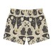 Celestial Moon Moth Swim Trunks, goth swim trunks, Witchy shorts, funky swim trunks, graphic swimsuit, gender neutral swimwear