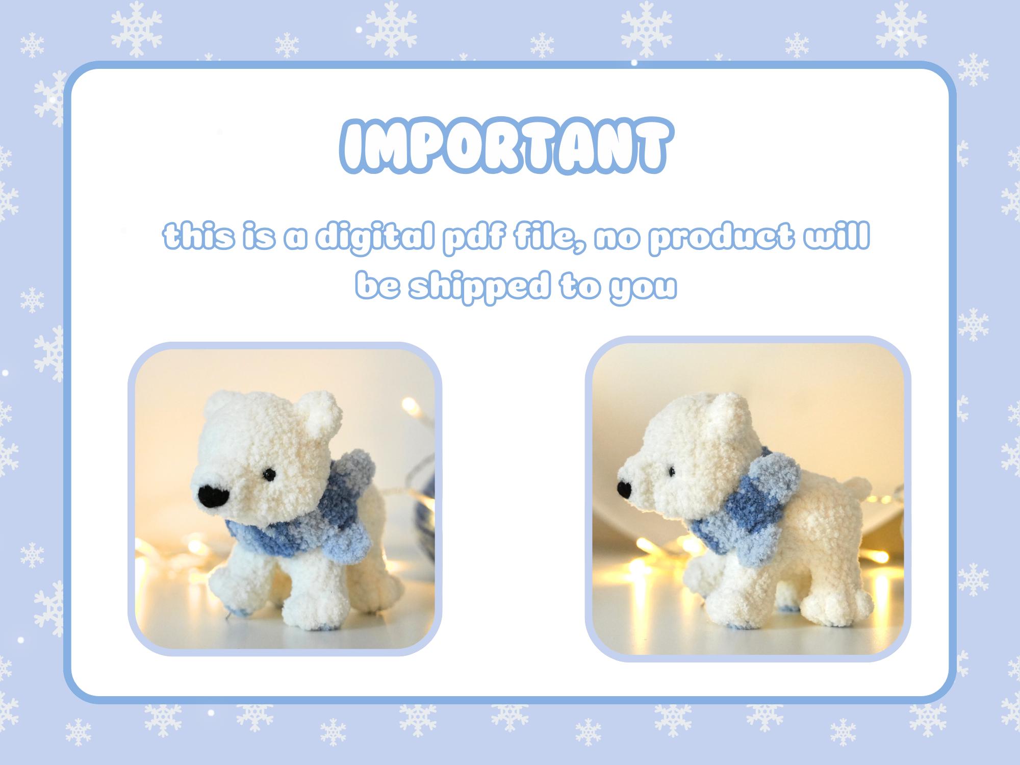 Cozy Crochet Polar Bear Pdf Pattern - Etsy