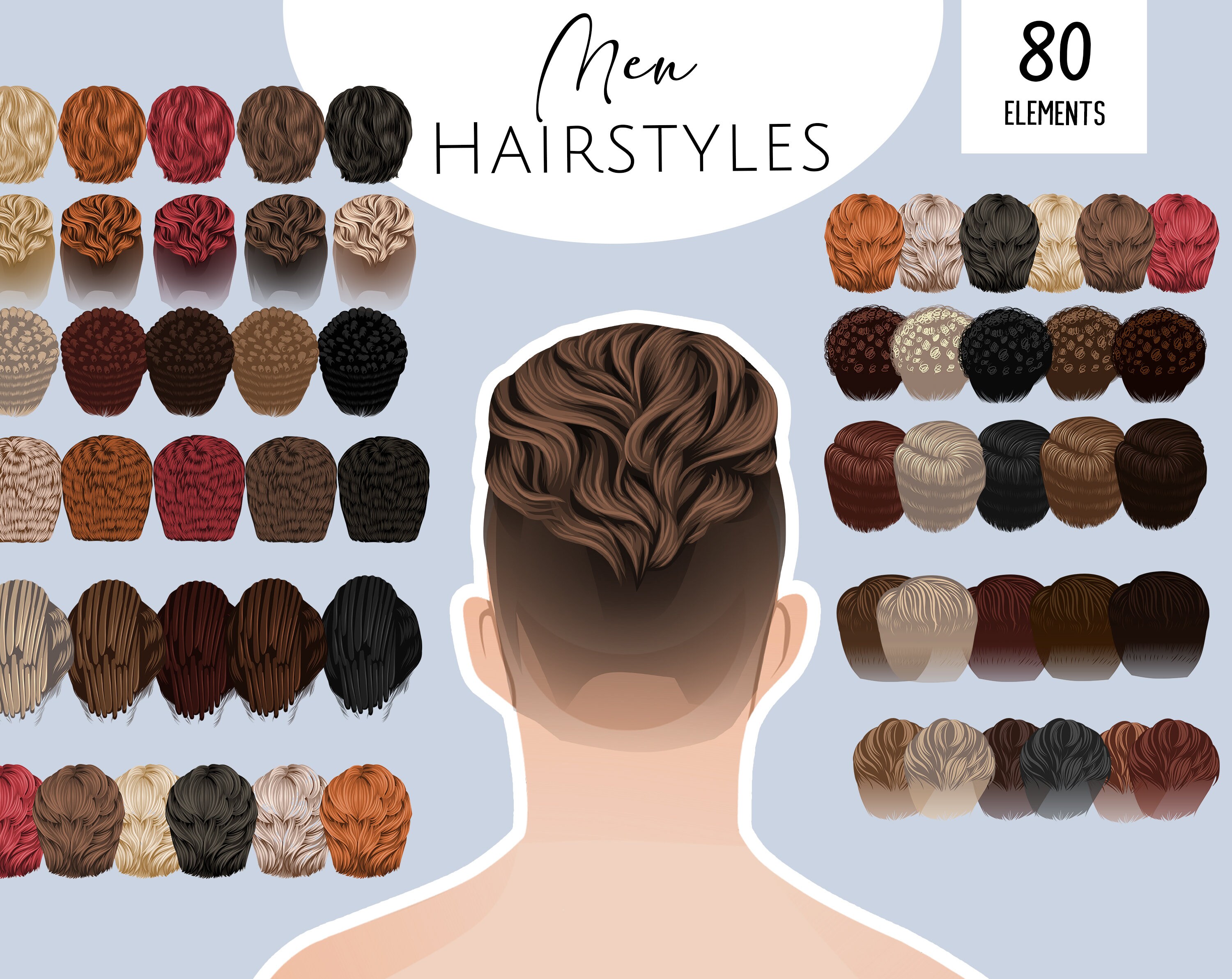 Men Hair Clipart - Etsy New Zealand Men Hair Clipart - Etsy New Zealand