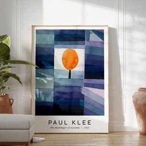 Paul Klee The Harbinger of Autumn (1922) Painting, Paul Klee Exhibition Poster, Abstract Poster, Fine Art Print, Vintage Art Print