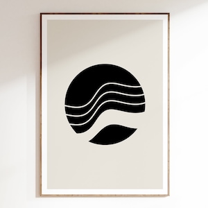 Dune Abstract Wall Art, Dune Modern Wall Art, Dune Wall Art, Black and White Dune Art , Sand Dunes Wall Art, Digital Download