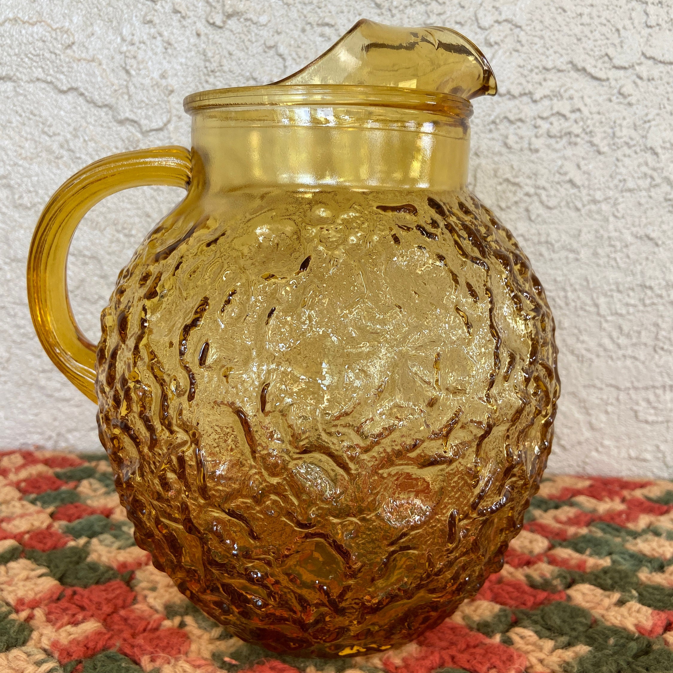 Vintage Anchor Hocking Oyster & Pearls 4.5 Small Clear Glass Pitcher – The  Cupboard Shop NJ