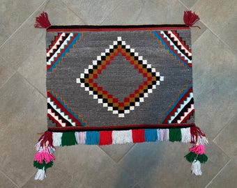 Vintage Navajo Fancy Sunday Saddle Blanket