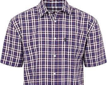 Mens Croyde Seersucker Casual Short Sleeve Shirt