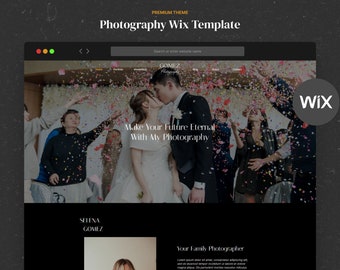 Wix Website Template, Photograpyh Wix Template, Wix Ecommerce, Website Design, Wix Theme - Poketheme