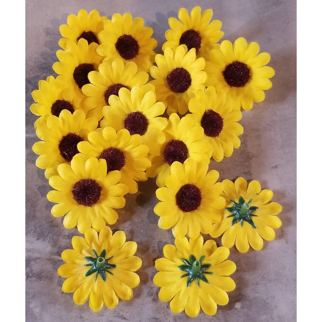 1.5 Inch Diameter Small Fake Sunflowers for Thanksgiving Fall Etsy