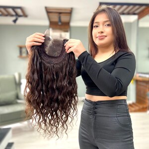 Hair topper curly top