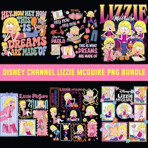 This Is What Dreams Are Made Of Disney Lizzie McGuire PNG Bundle, Retro 90s Lizzie McGuire Mickey Ears Digital Download
