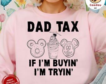Imagem PNG de "Pai Imposto", Imagem PNG de Pai Engraçado, Design de Camiseta para Pai em Parque Temático, Download Digital para Sublimação de Férias em Família