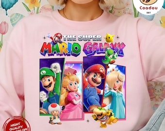 Super Cartoon Galaxy PNG, Gamer T-shirt Design, Galaxy Movie Poster Shirt, Super Cartoon Character PNG, Gamer Movie PNG, Sublimation File