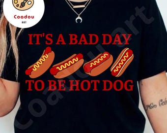Bad Day To Be A Hot Dog Png, Fourth Of July Png, 4th Of July Png, Summer Bbq Png, Retro Hot Dog Png, Striped Patriotic Png, Funny Hot Dog