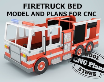 Juego De Cama Infantil De Camión De Bomberos 3D - 3 Piezas (funda Nórdica 135x200 Cm + 2 Fundas De Almohada), Microfibra Hipoalergénica