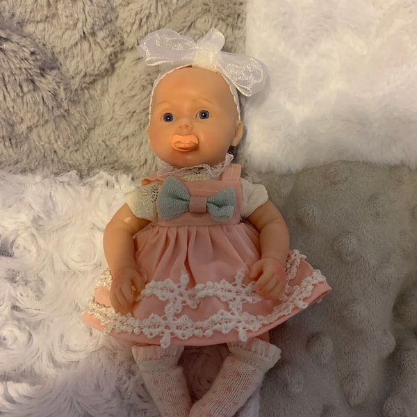 Reborn full body silicone mini micro doll